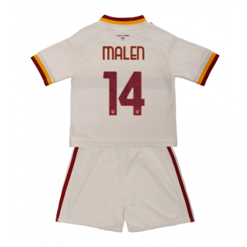 Dječji Nogometni Dres AS Roma Donyell Malen #14 Gostujuci 2026-27 Kratak Rukav (+ Kratke hlače)